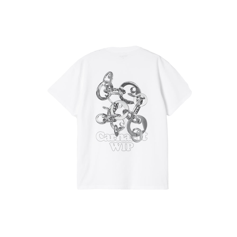 S/S Linked Charms T-Shirt (White/Silver)