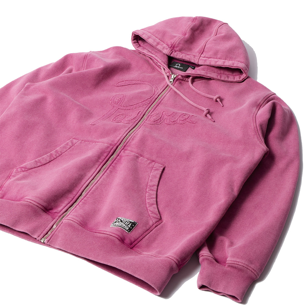 Not Fade Away Zip Hooded Sweatshirt - Washed Tyrian Purple