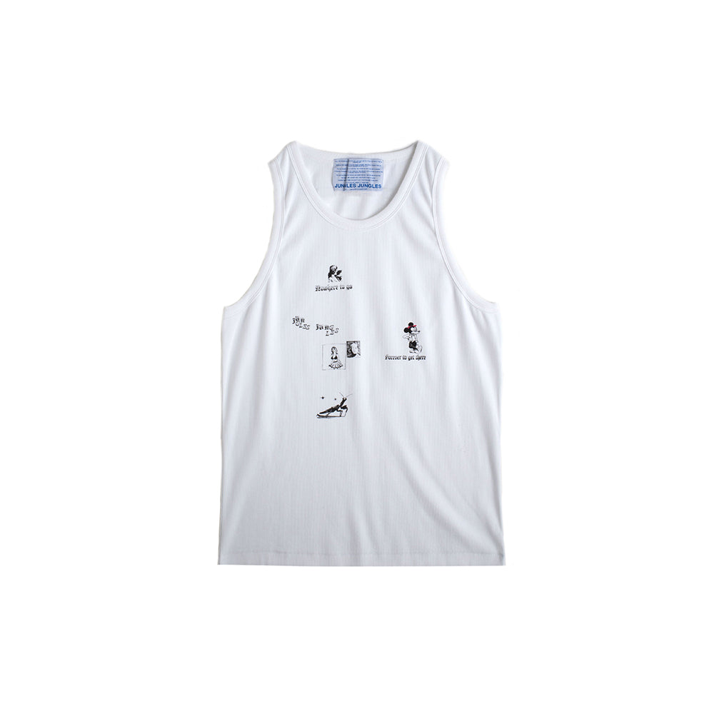 No Where To Go Singlet - White