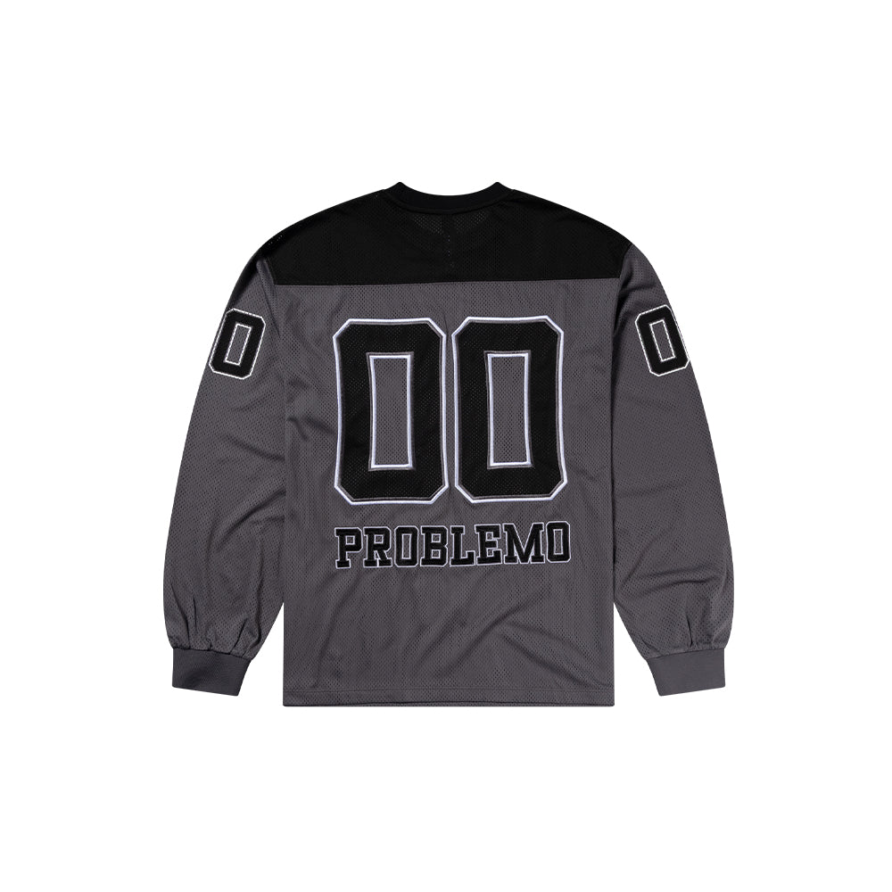 NYP Sports Poly LS Jersey - Charcoal