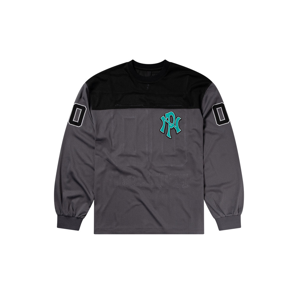 NYP Sports Poly LS Jersey - Charcoal