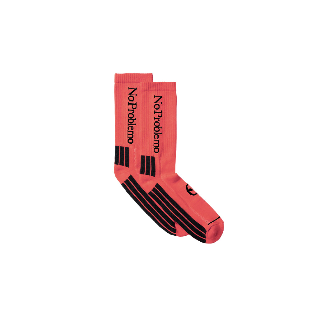 No Problemo Socks - Coral