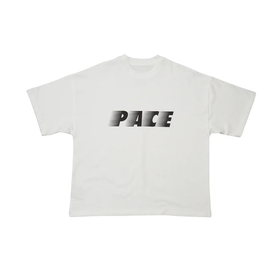 Boxy Crop Tee - Wabi Sabi (White)