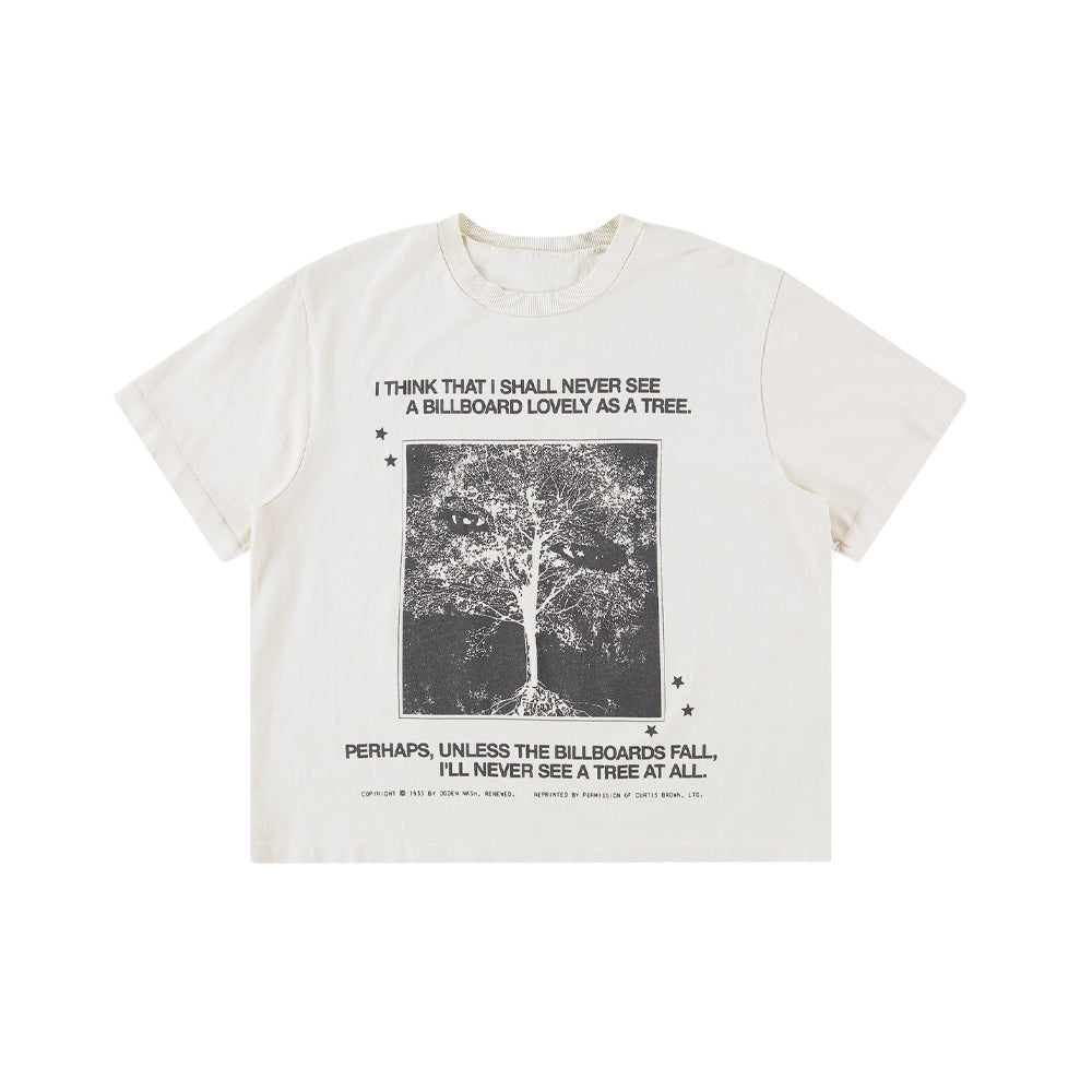 Ogden Nash Poem Tee - Cream