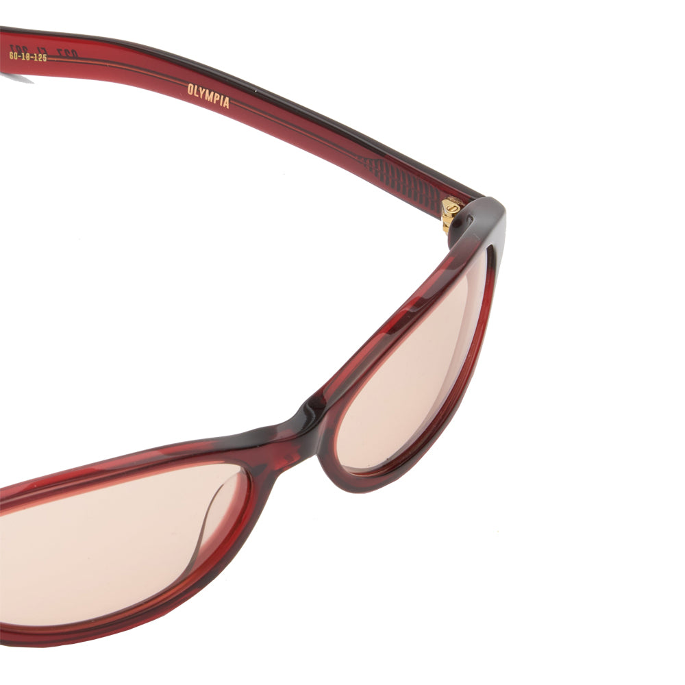 OLYMPIA Crystal Burgundy/Solid Peach Lens