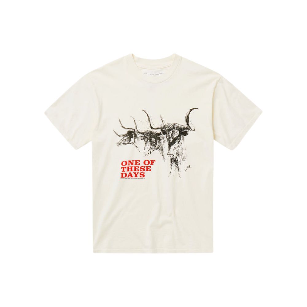 Long Horn Short Sleeve T-Shirt (Bone)