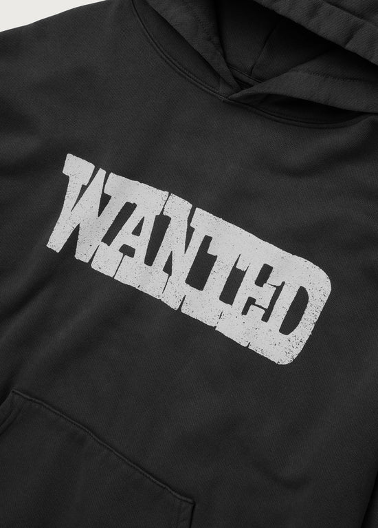 Wanted Hoodie (Washed Black)