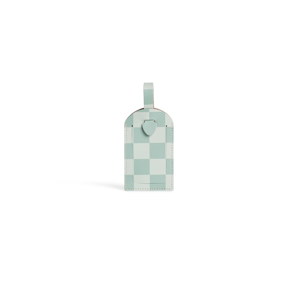 Checkerboard Name Tag (Basile/Lime Pattern)