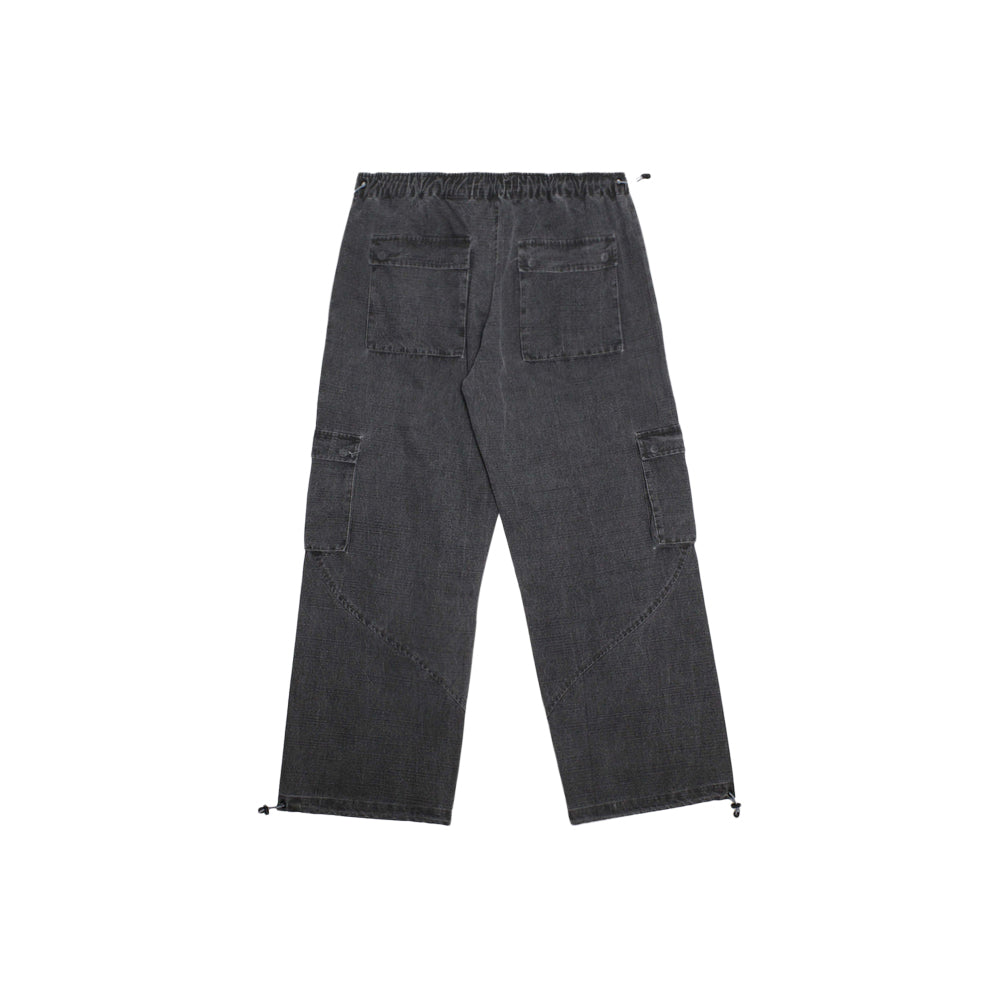 Washed Ripstop Parachute Pant (Grey)