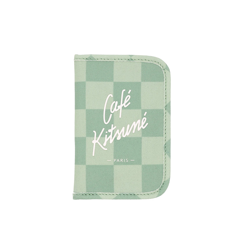 Checkerboard Passport Holder (Basile/Lime Pattern)