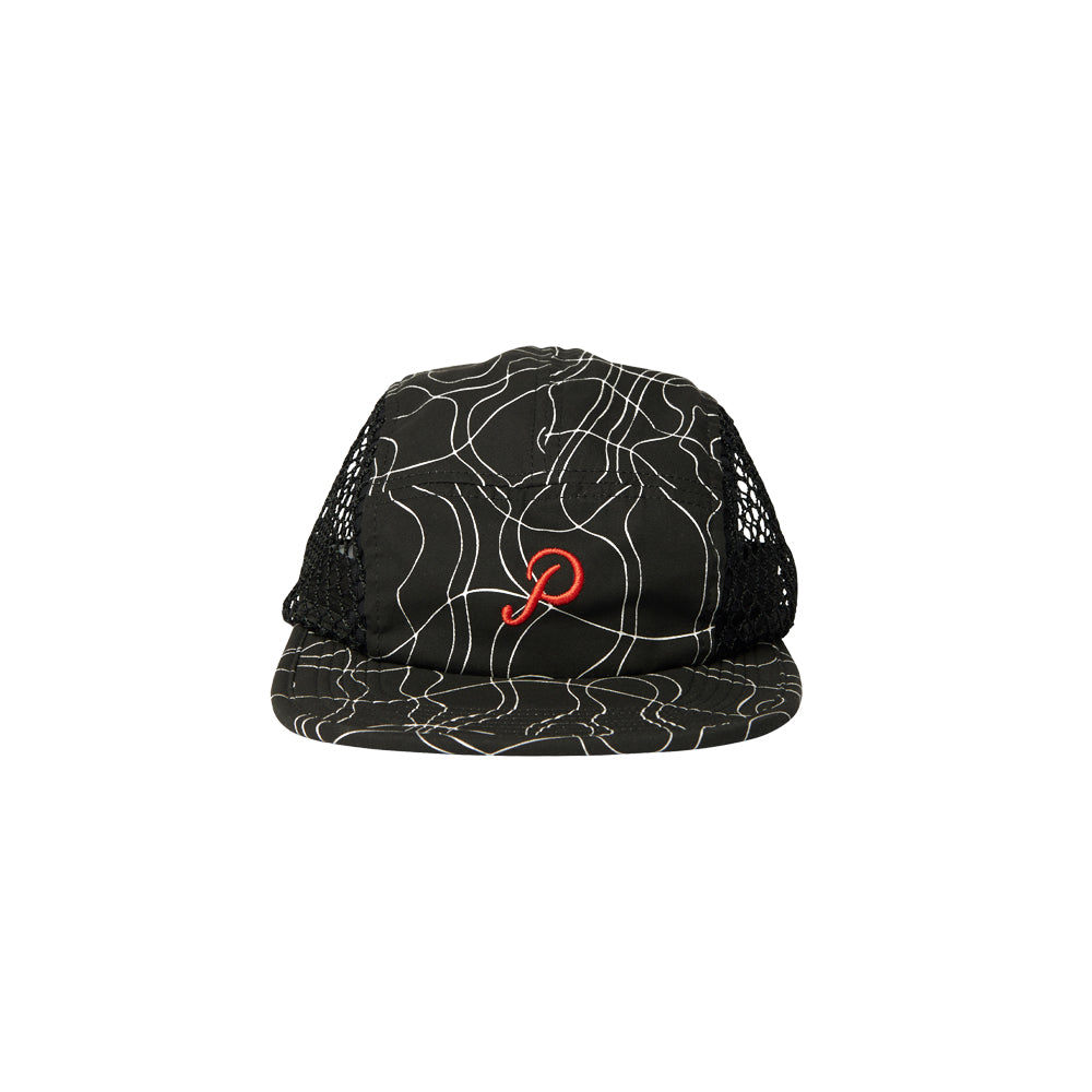 trees in wind mesh volley hat (black)