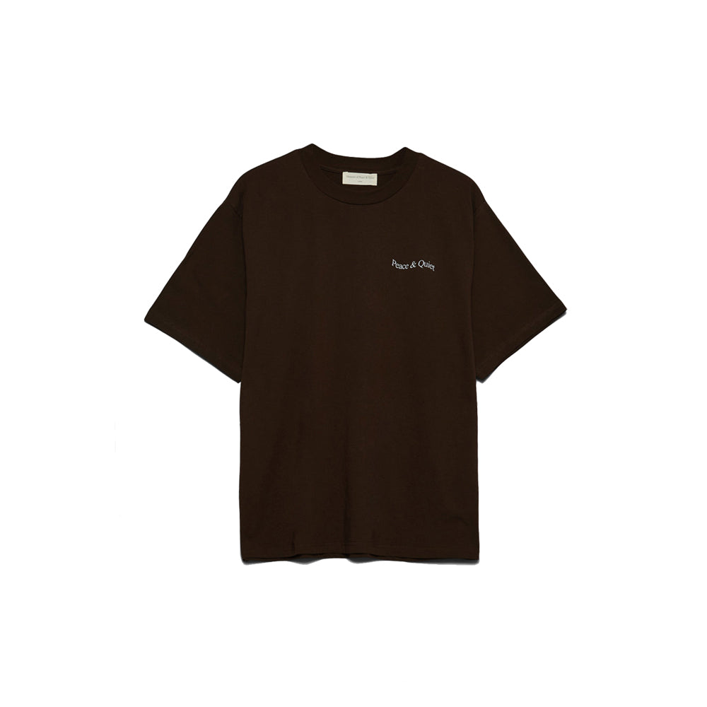 Wordmark T-Shirt (Brown/White)