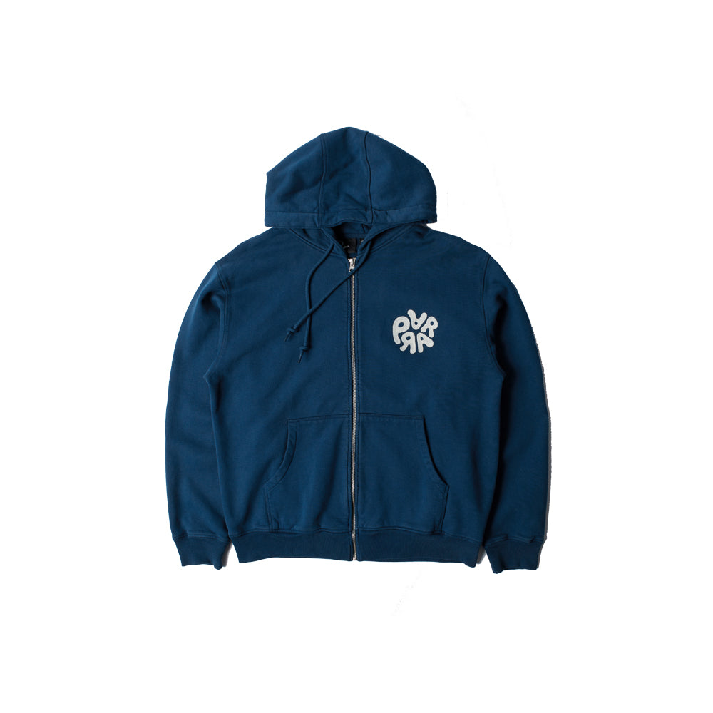 1976 Logo Zip Hooded Sweatshirt (Blue)