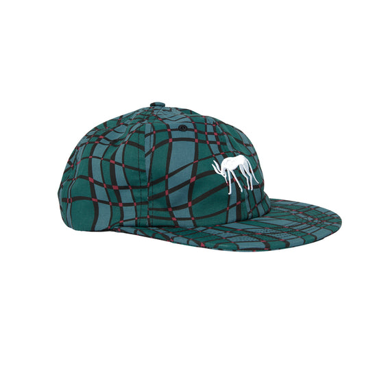 squared waves pattern 6 panel hat (multi)