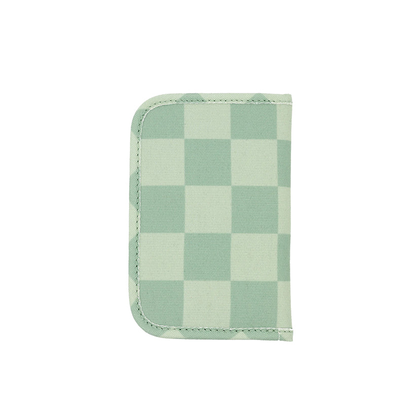 Checkerboard Passport Holder (Basile/Lime Pattern)
