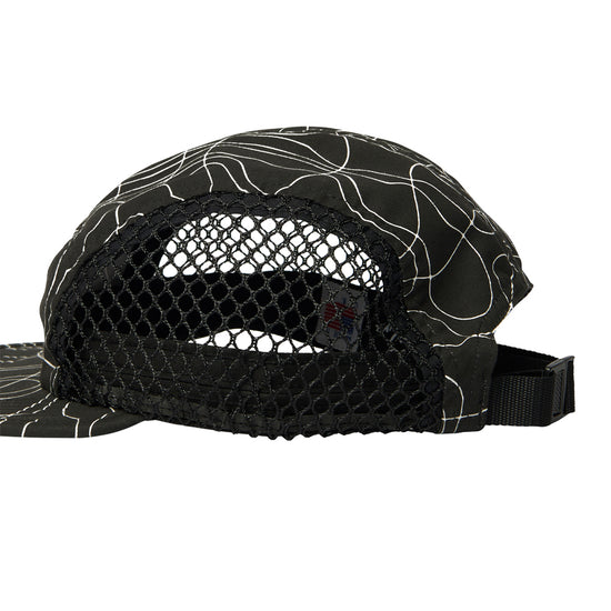 trees in wind mesh volley hat (black)