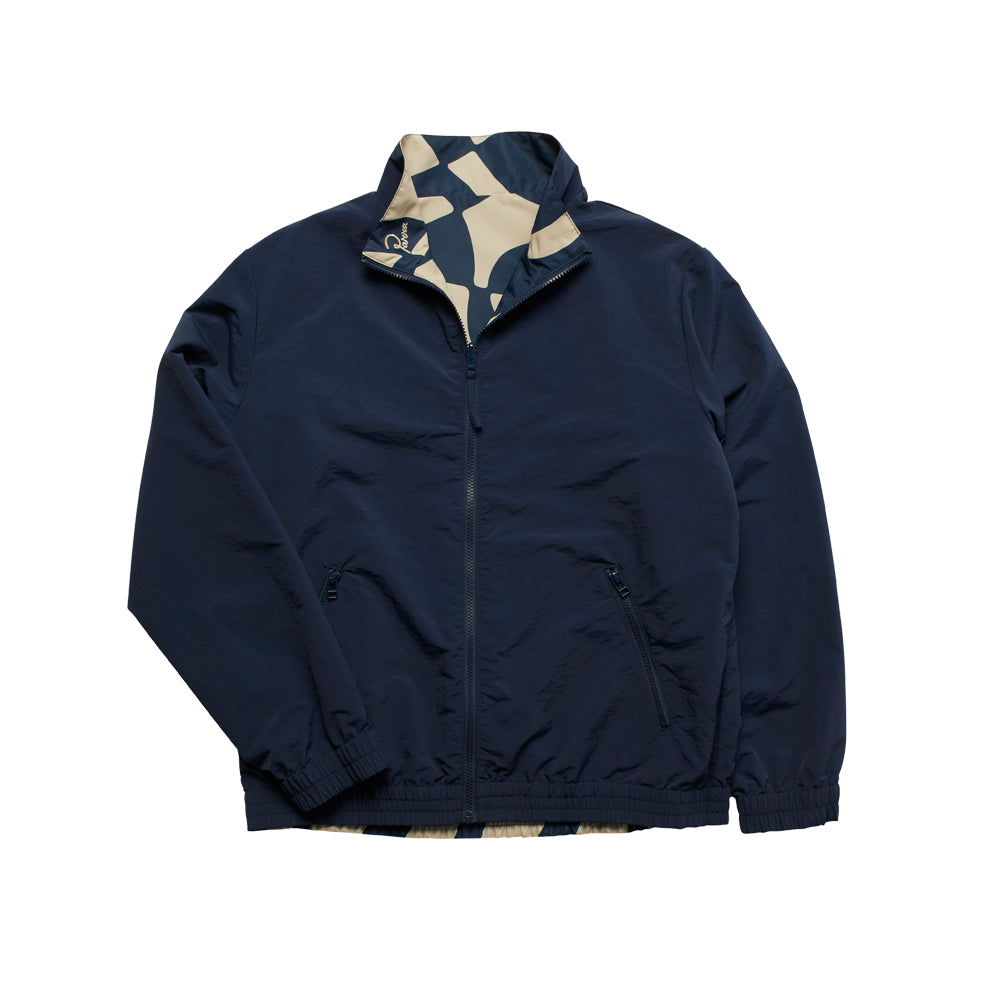 zoom winds reversible track jacket (navy blue)