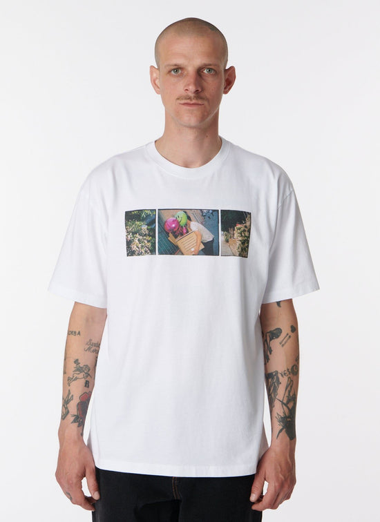 La Melancolia Smile Now T-Shirt Knit (White)