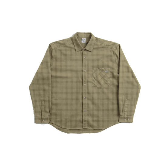 Mitchell LS Shirt Flannel (Green/Beige)