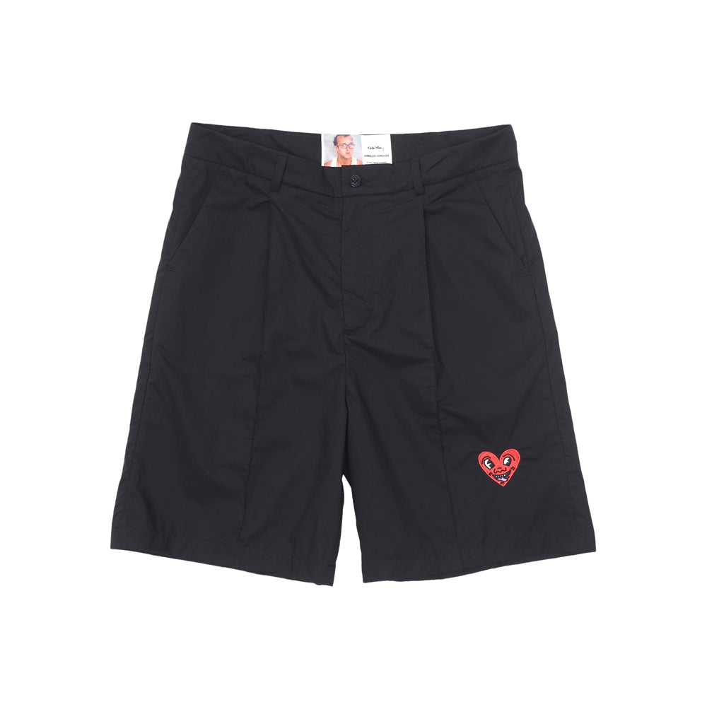 Heart Face Suit Shorts (Black)