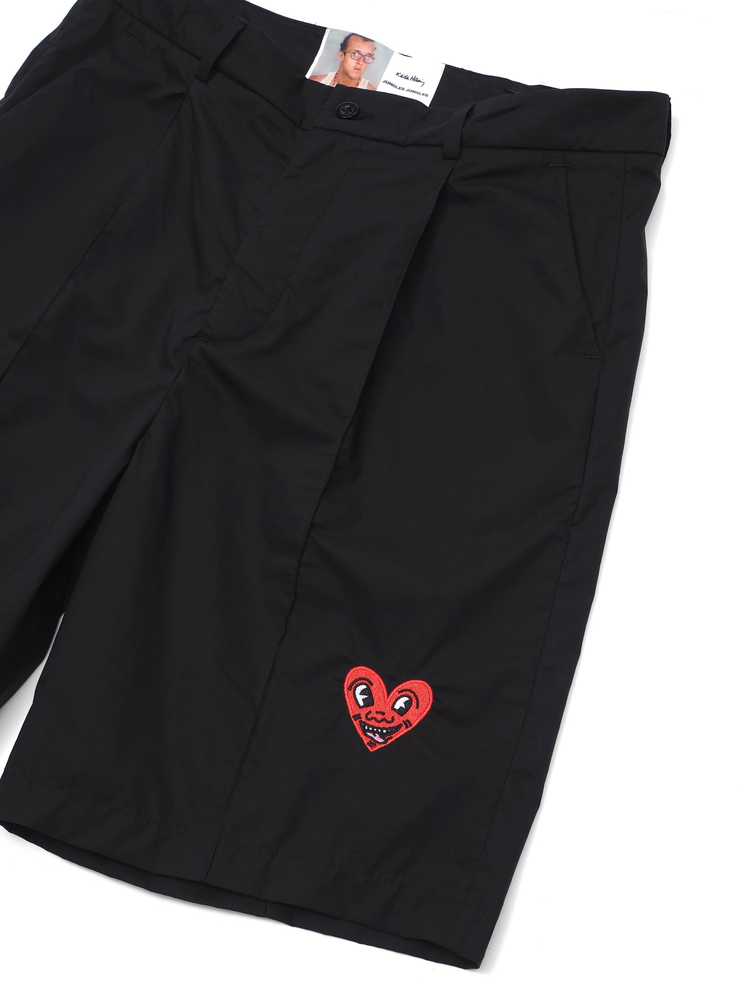 Heart Face Suit Shorts (Black)