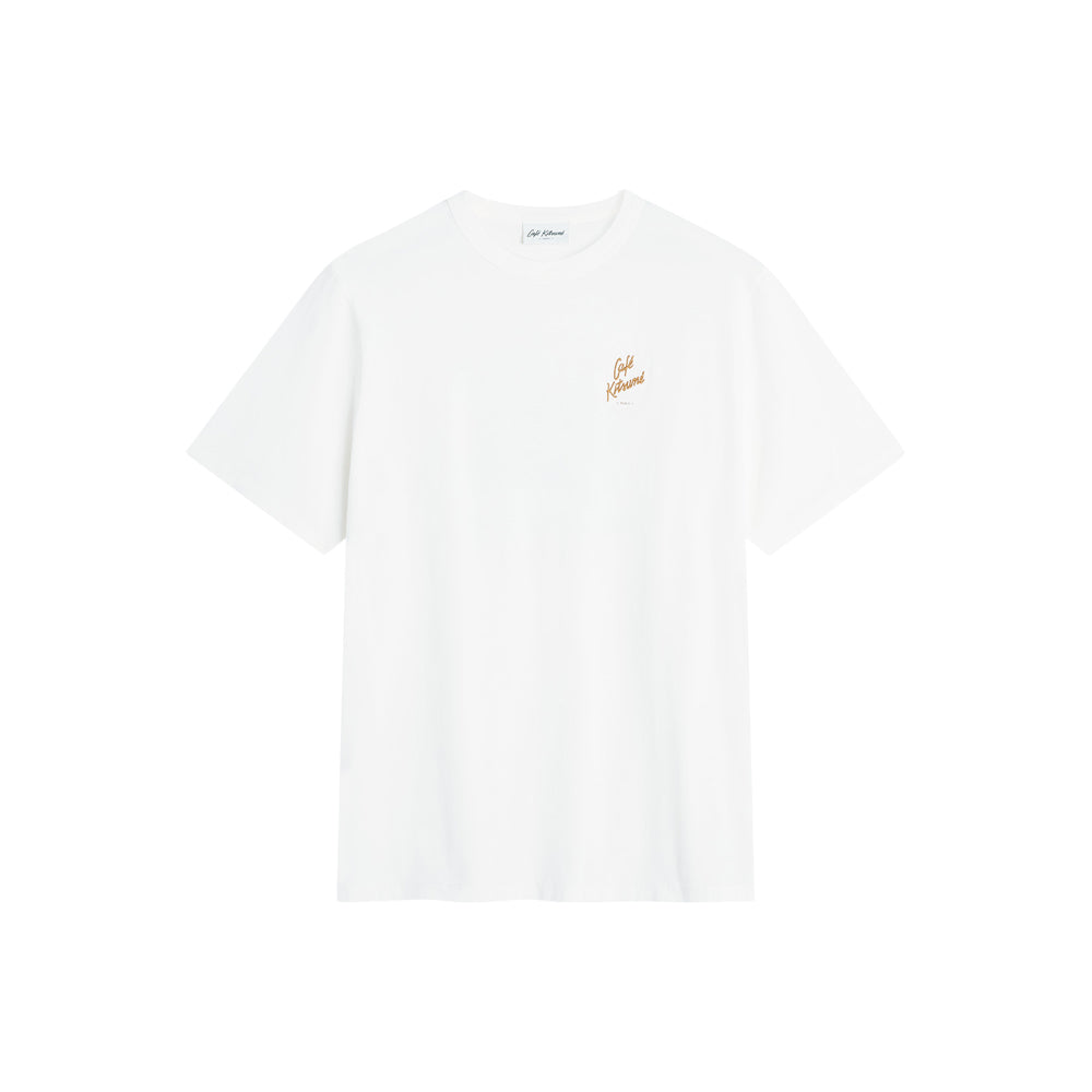 Biking Barista Fox Relax T-Shirt - Tapioca