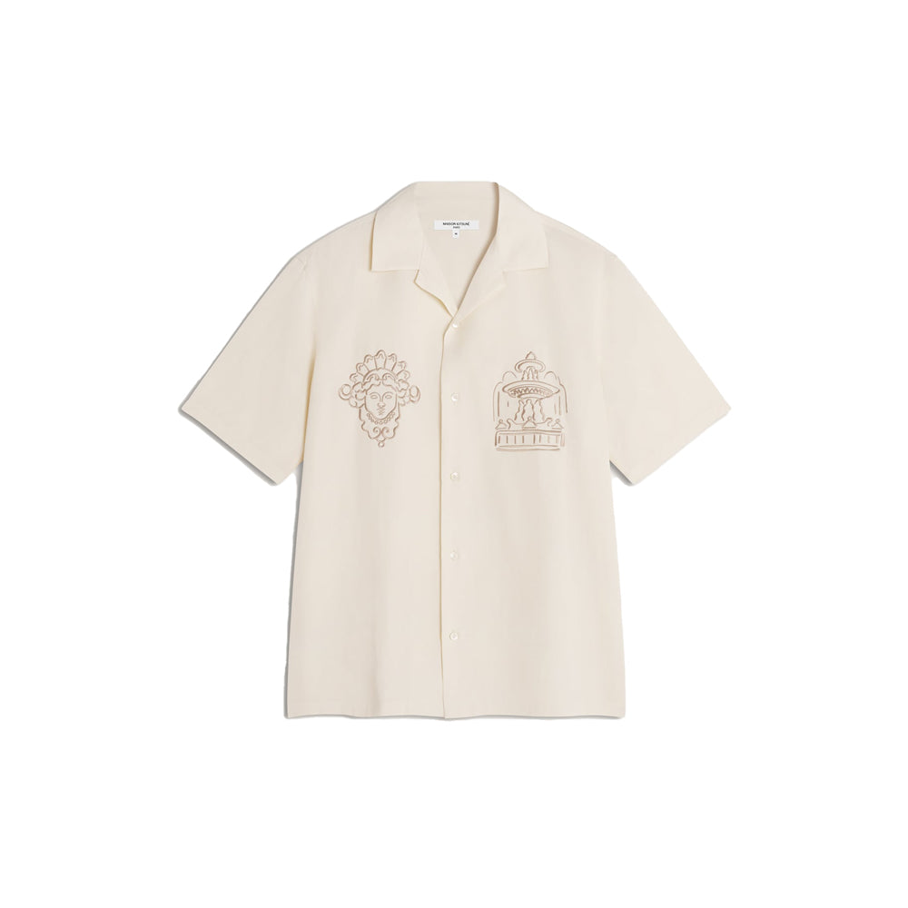 Parisian Monuments Resort Shirt - Clay