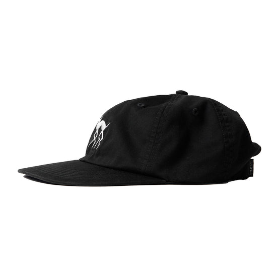 Spikey Legs 6 Panel Hat (Black)