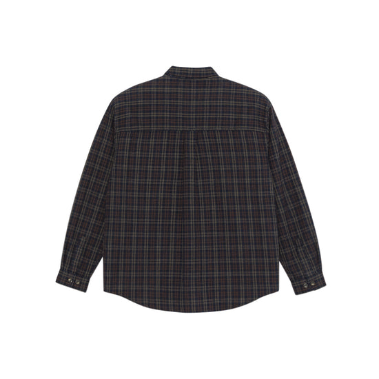 Mitchell LS Shirt Flannel (Navy/Brown)