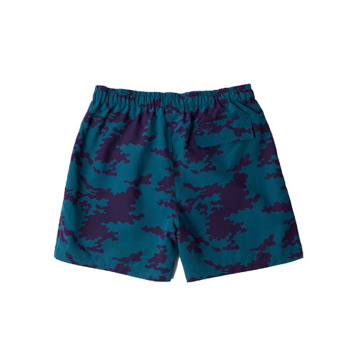 Purple Camo Man Swim Shorts - Blue