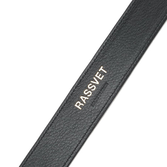 Logo Belt Leather (Black)