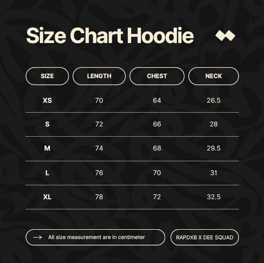 RAPDXB x DEE Squad Hoodie (Black)