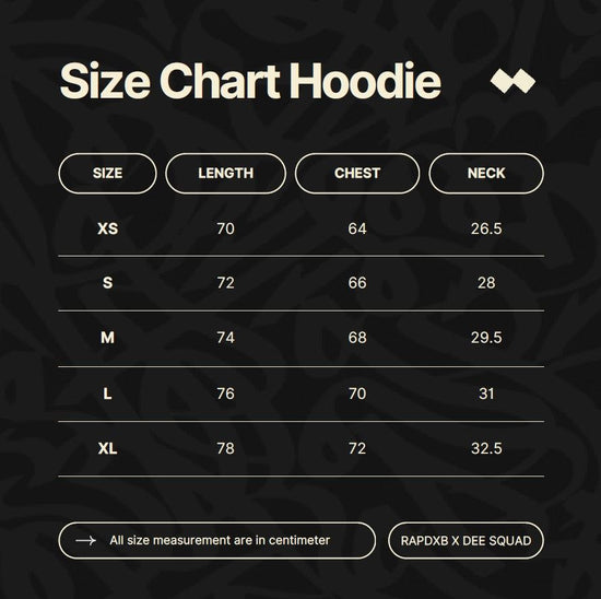 RAPDXB x DEE Squad Hoodie (Black)