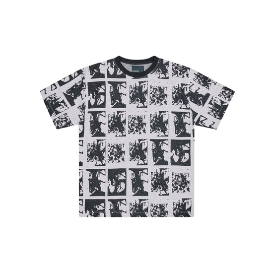 Flower Jacquard Tee Shirt (Black)