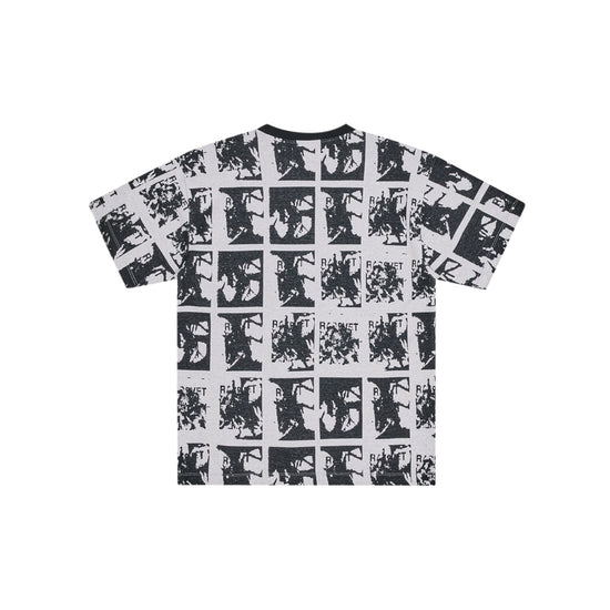 Flower Jacquard Tee Shirt (Black)