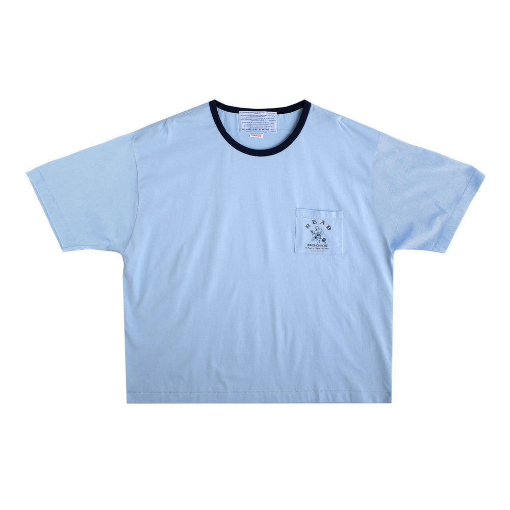 Read More Books Ringer Tee - Blue