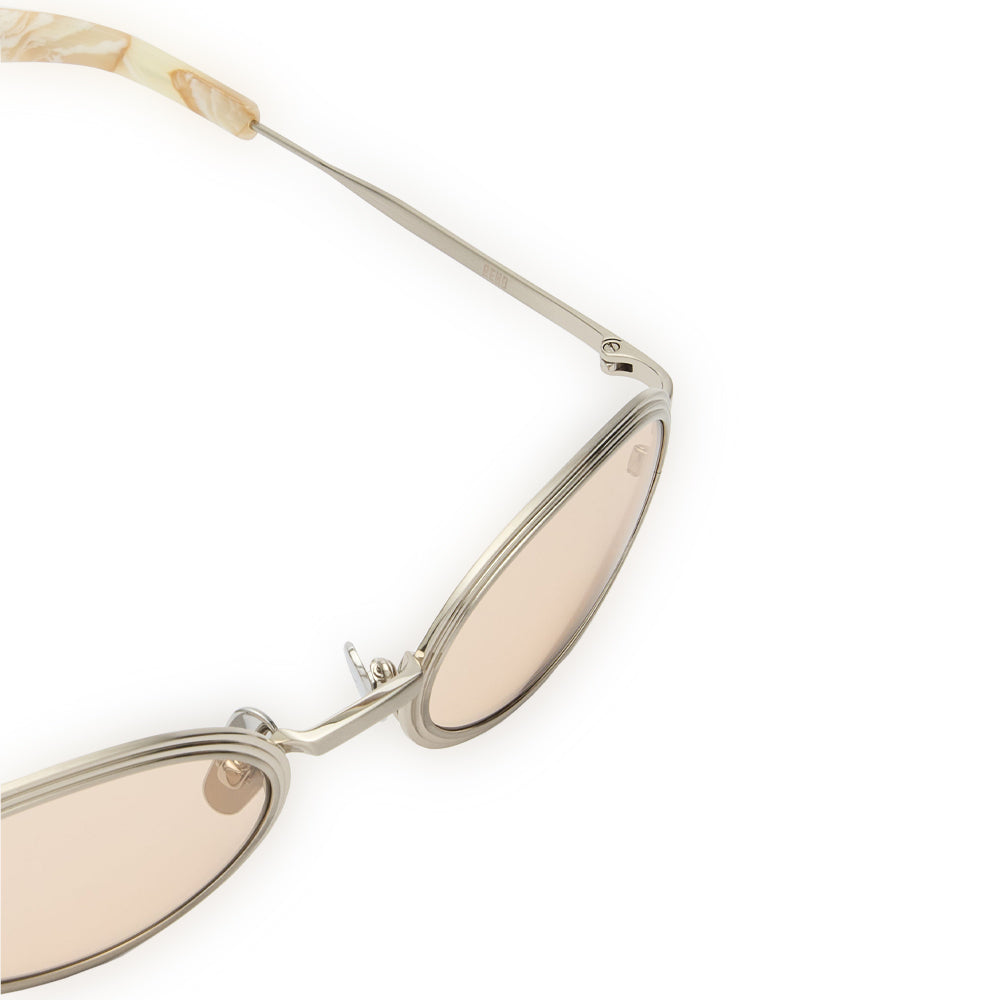 RENO Brushed Silver/Peach Lens