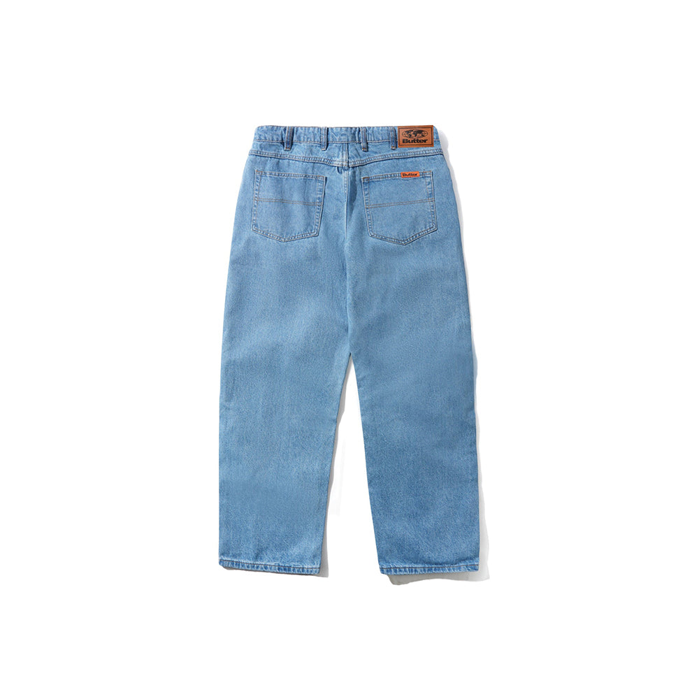 Relaxed Denim Jeans - Washed Indigo