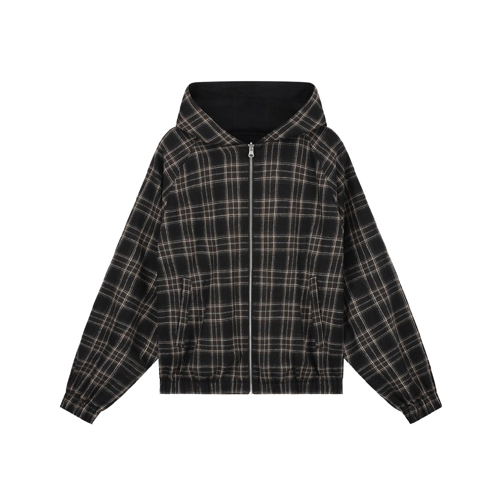 Reversible Hooded Jacket - Black