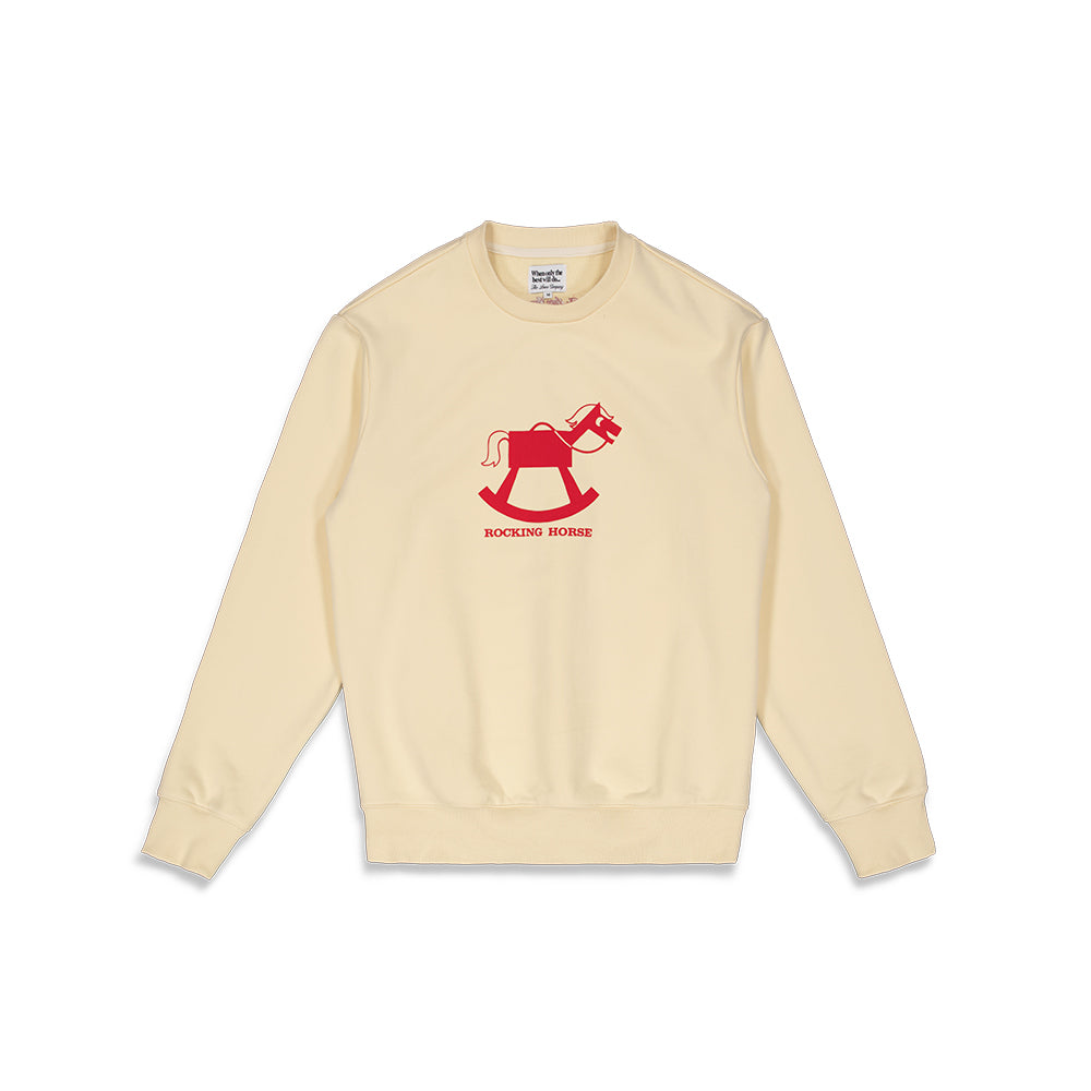 Rocking Horse Crewneck - Beige