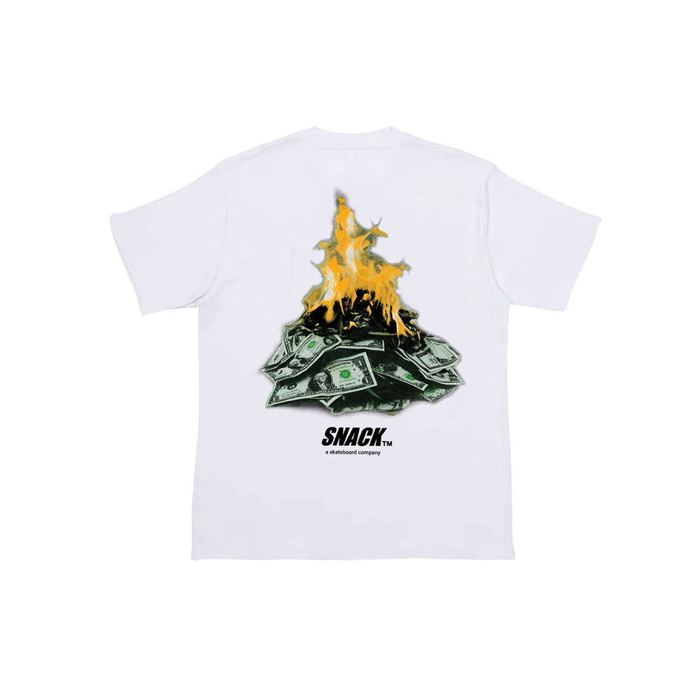 Burning Money Tee (White)