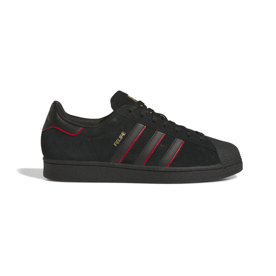 Felipe Gustavo x Adidas Superstar (Core Black/Better Scarlet/Gold Metallic)