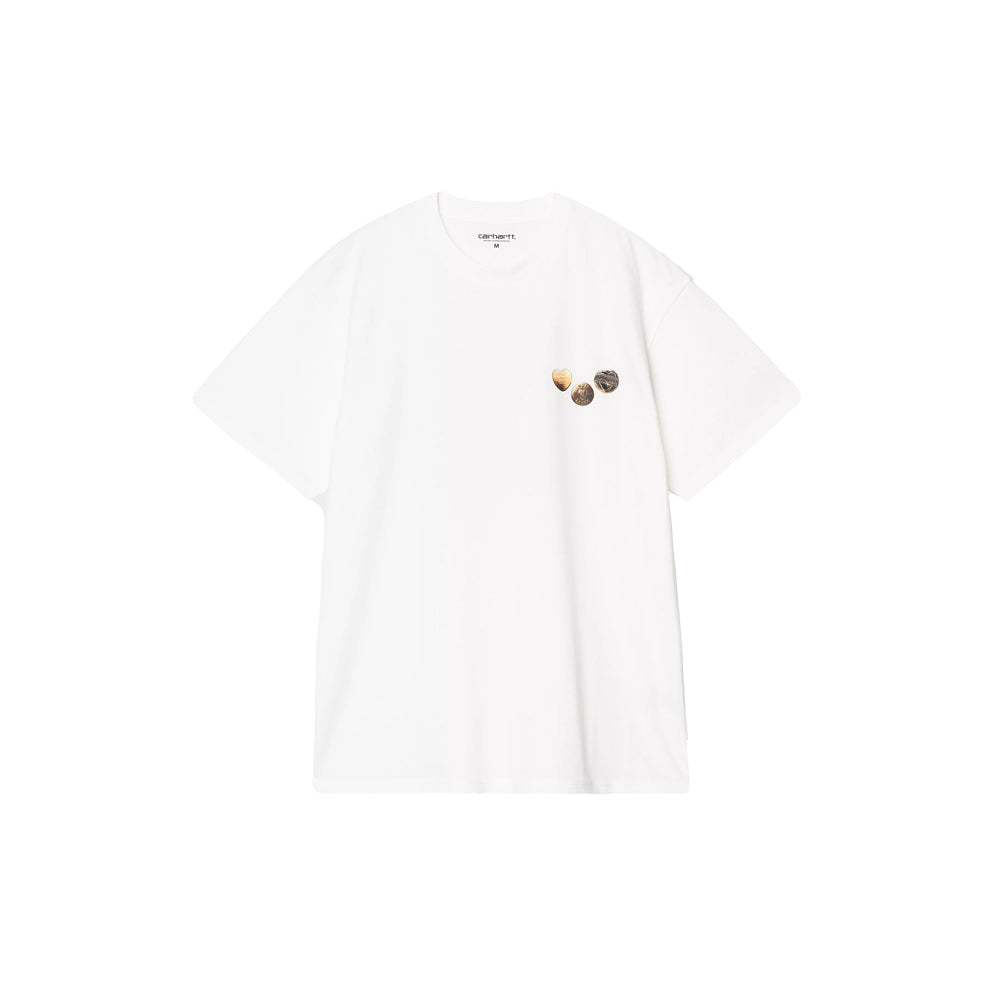 S/S Button T-Shirt (White)