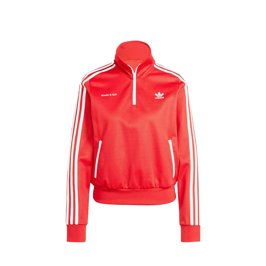 Women's Adidas x Sporty & Rich Half Zip Track Top (Collegiate Red)