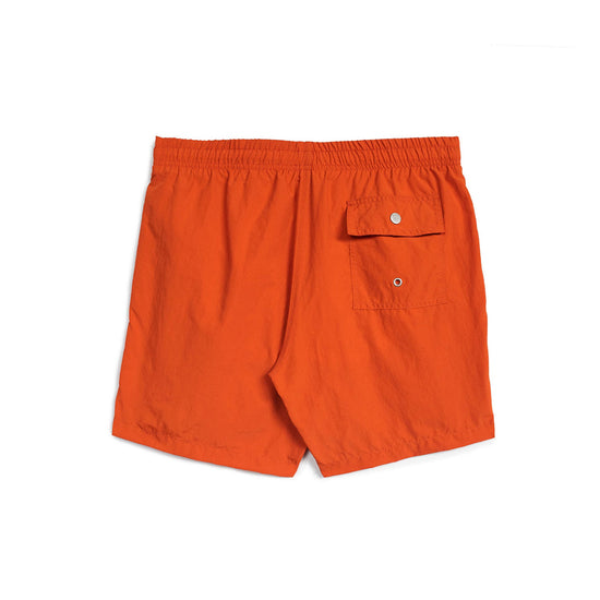 Solid Orange Swim Trunk