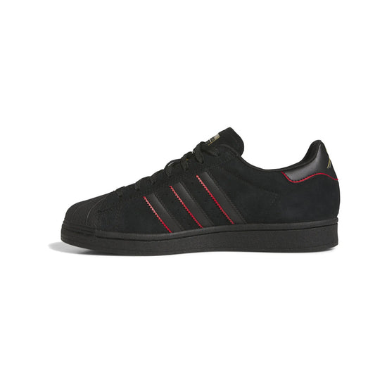 Felipe Gustavo x Adidas Superstar (Core Black/Better Scarlet/Gold Metallic)