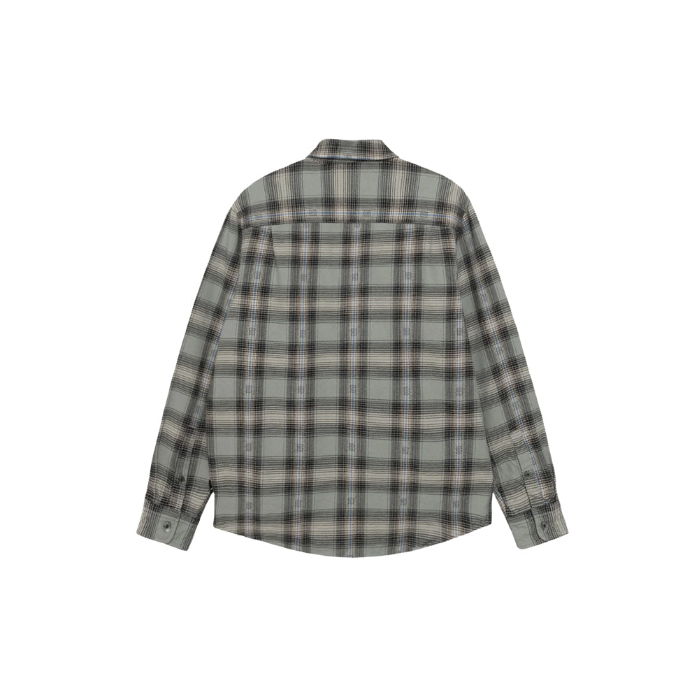 Motif Plaid Shirt (Grey)