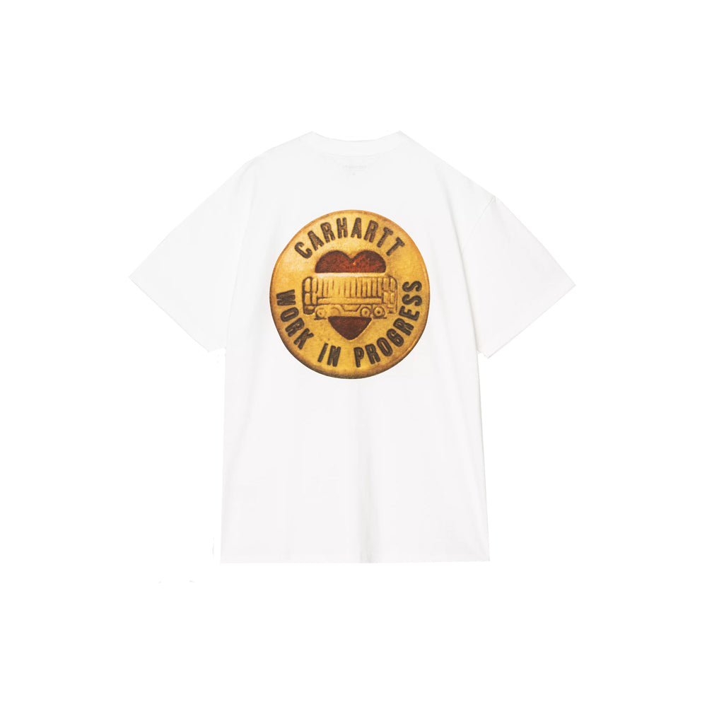 S/S Button T-Shirt (White)