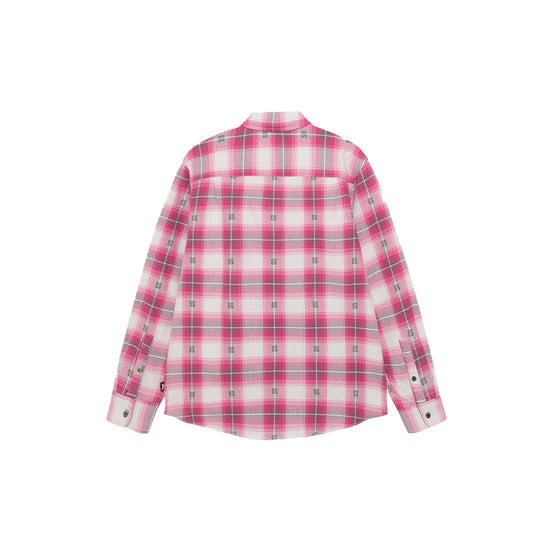 Motif Plaid Shirt (Pink)