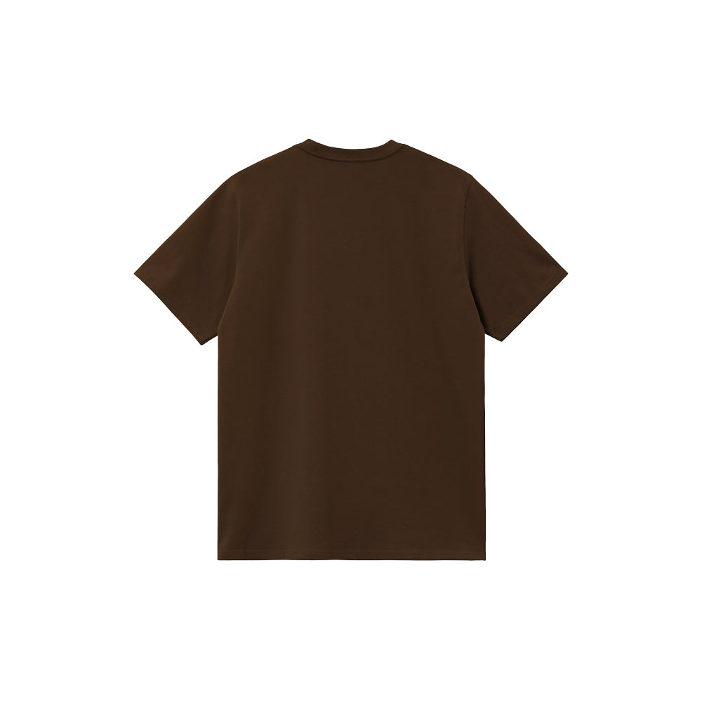 S/S Script Embroidery T-Shirt (Liberica/Air Sky)